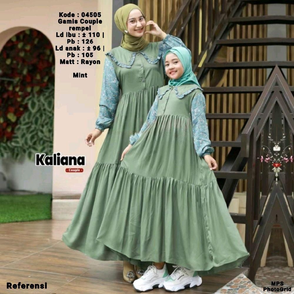 BAJU COUPLE IBU ANAK / GAMIS MOM & KIDS BAHAN RAYON ADEM COCOK UNTUK LEBARAN Muslim