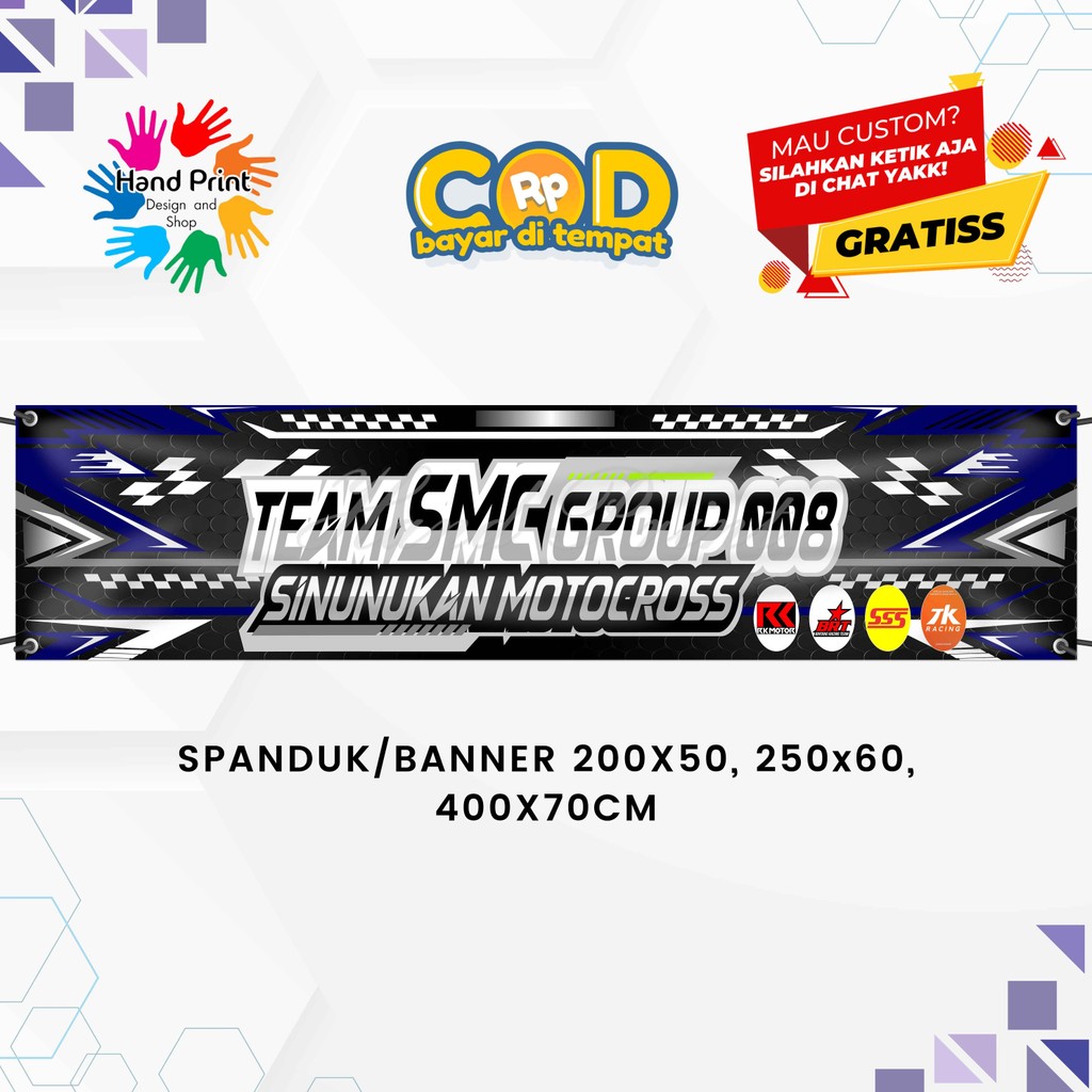 Cetak Spanduk Banner Racing Motor Bitu Tua MMT Spanduk Custom 400x70
