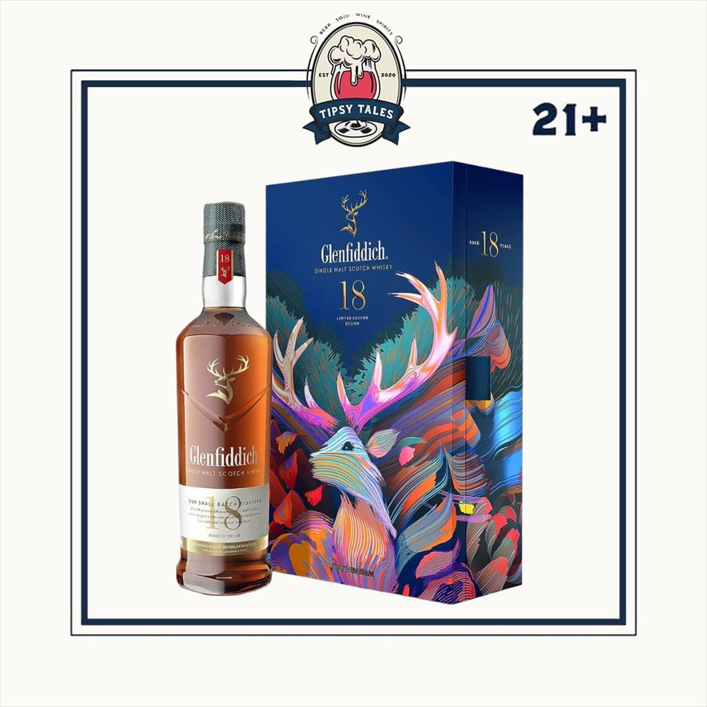 Glenfiddich 18 Years Single Malt Gift Pack with Flask 700ml