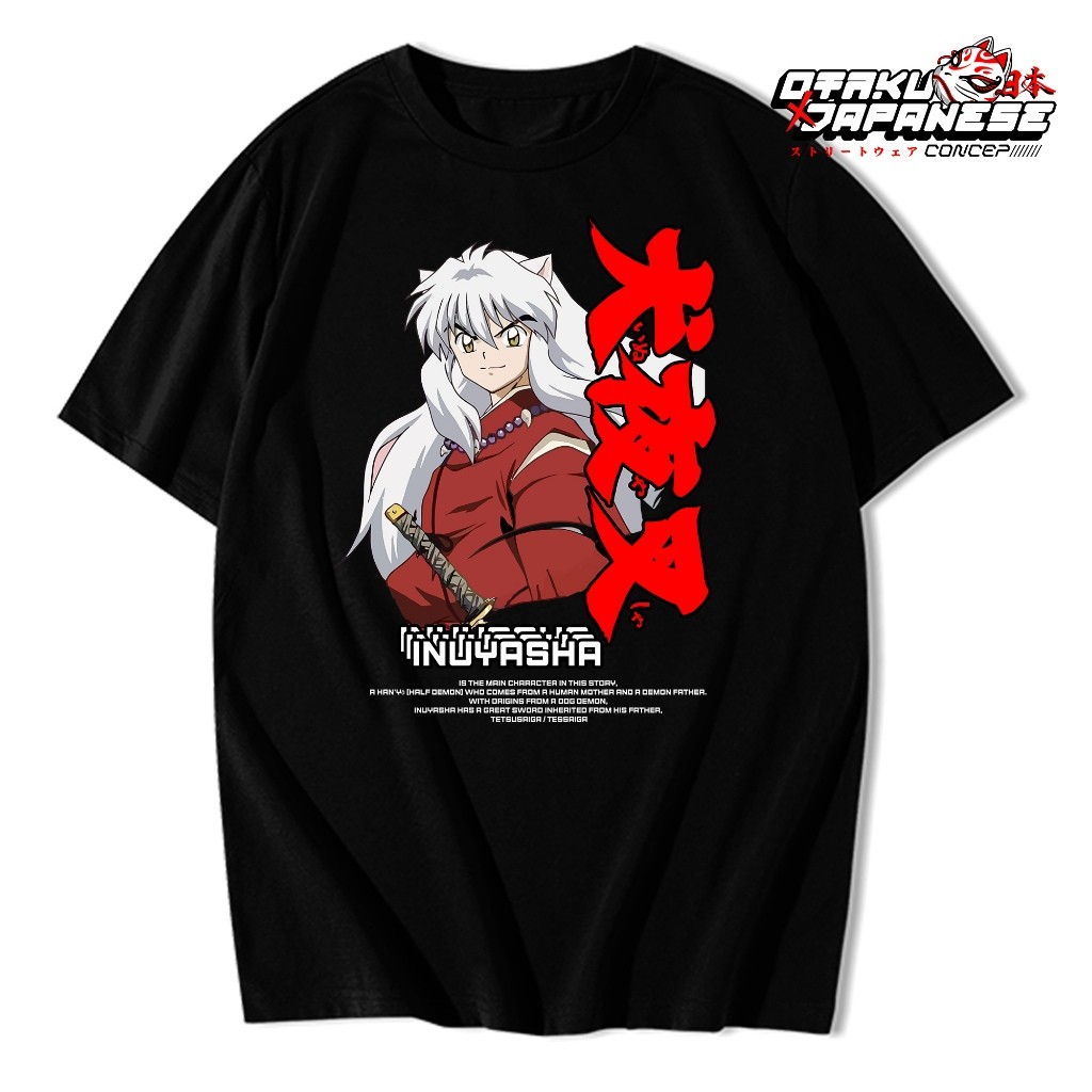 Katun Kaos Anime Inuyasha - Inuyasha V2 Ukuran L