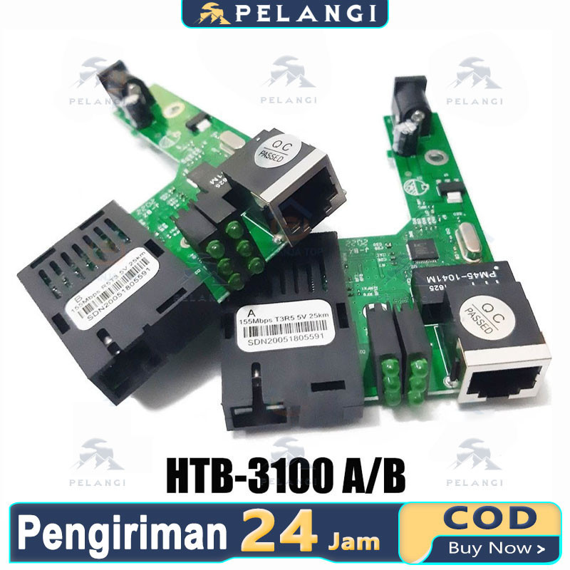 PCB Netlink HTB-3100 A+B Side A Side B Fiber Optic Media Converter FO HTB-3100 A+B PCB Board NetLINK