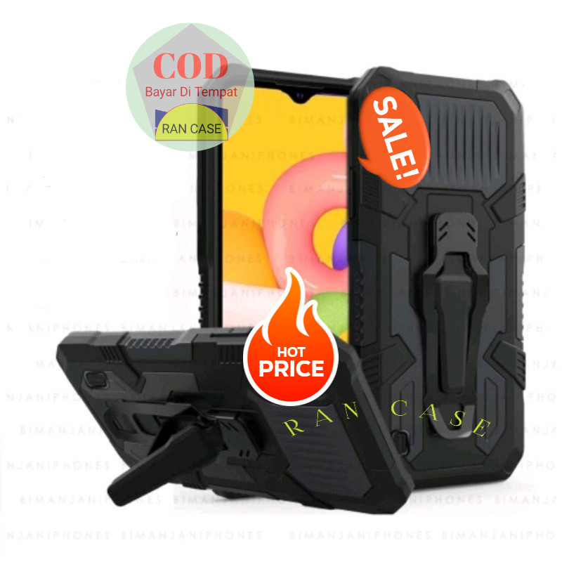 SAMSUNG GALAXY A21 | A31 | A51 | A71 CASE KRISTAL SILIKON RUGGED KICK STANDING BACK KLIP HARDCASE RO