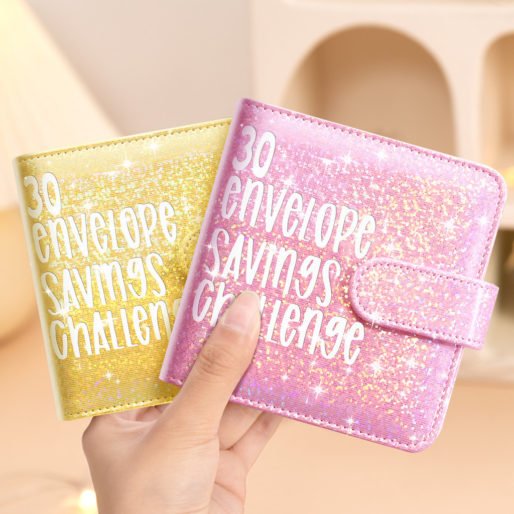 

Envelope Money Saving Challenge Binder, Fun and Easy Way to Save Money, Budget Book with Cash Envelopes