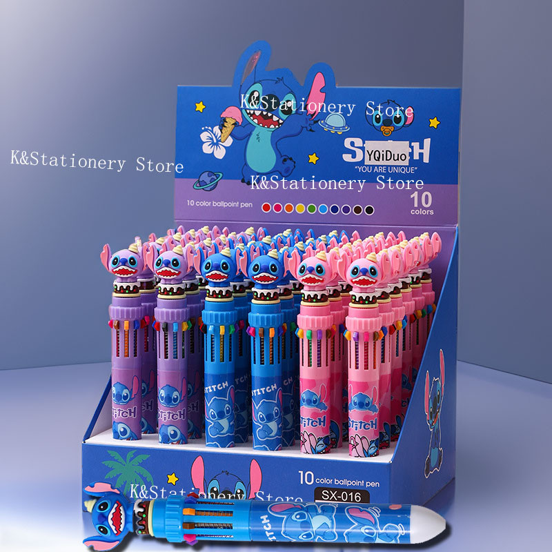 

Cute Lilo & Stitch Creative Multi-color Pen Students Gel Pen Kids School Supplies Stitch Ballpoint Pen Writing Tools Stationery