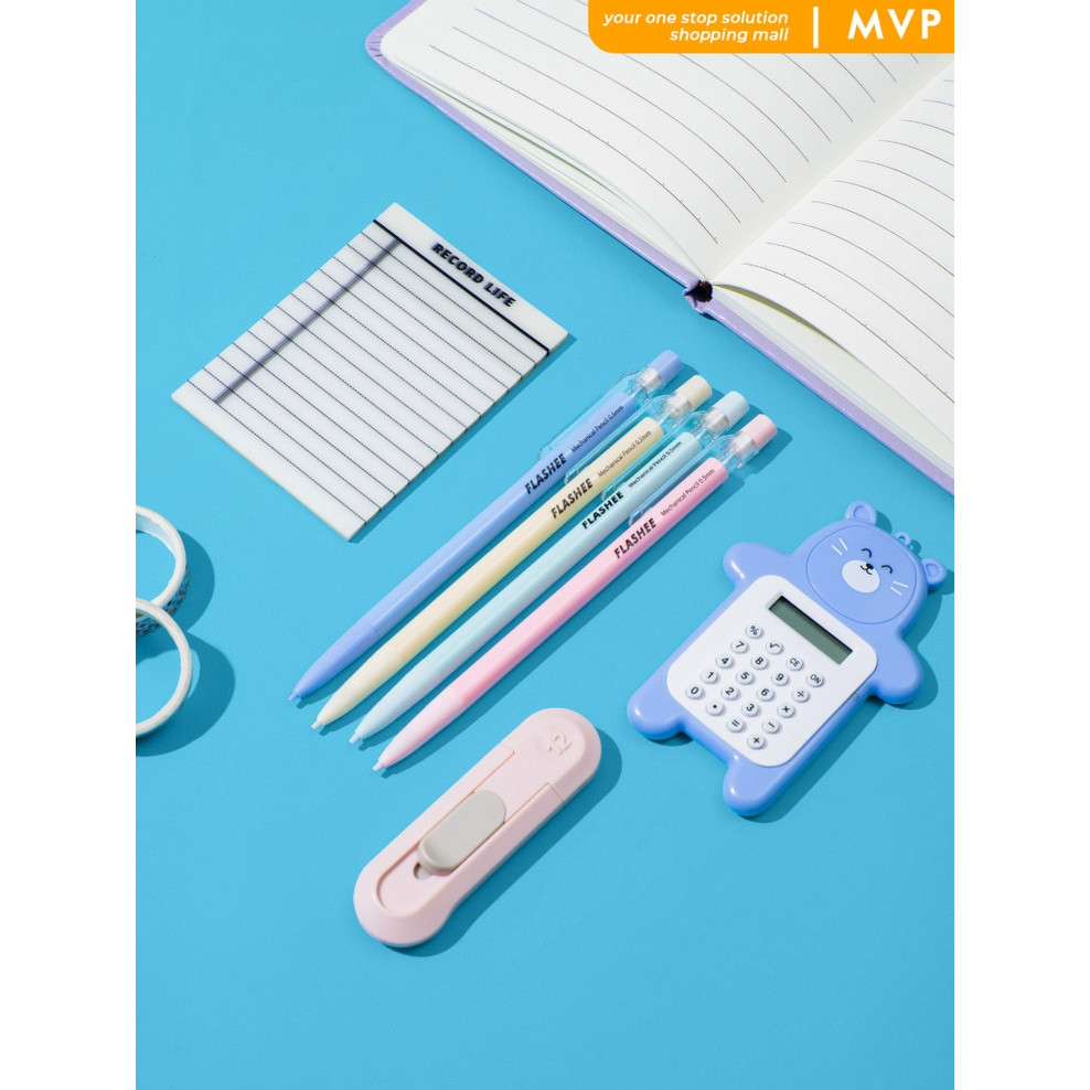 

MVP Pensil Mekanik 0,5 mm Warna Pastel Mechanical Pencil Pensil Mekanik Cetek Alat Tulis Sekolah