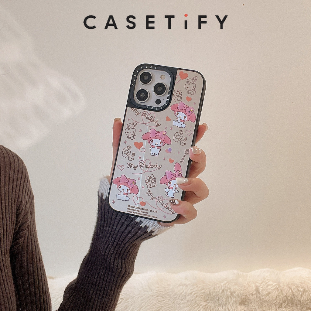 Casetify Case Lovely Sanrio Casing Hp Untuk for IPhone 16promax 16pro 16 15Pro 15promax 14promax 13 