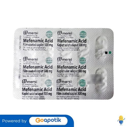 Mefenamic Acid Mersifarma 500 Mg Strip 10 Kaplet