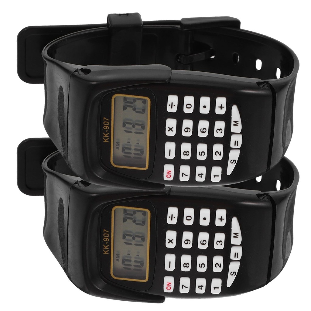 

Smart Calculator Watch for Kids Black Toddler Portable Math Creative Design Children Watches Calculator