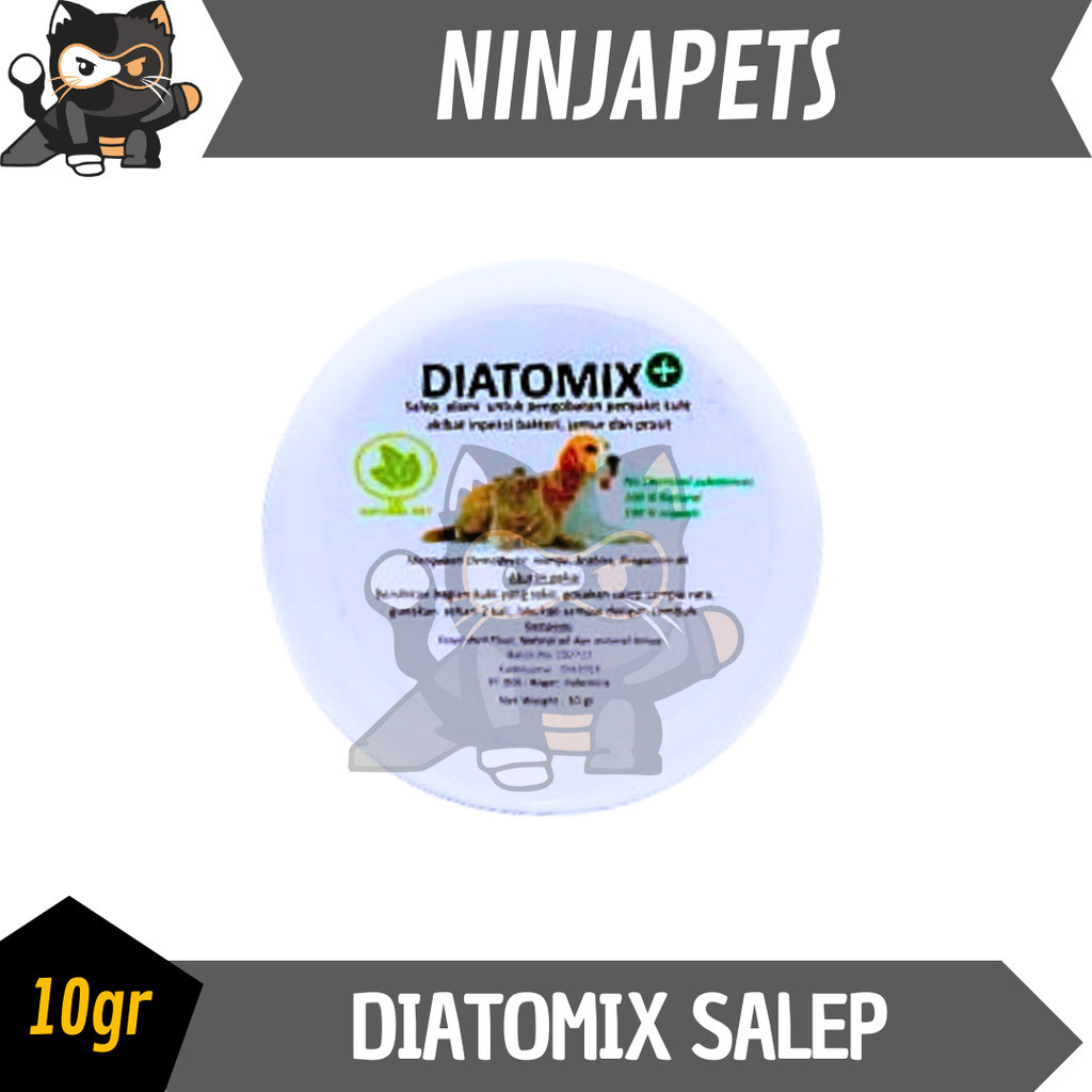 SALEP DIATOMIX OBAT GATAL KULIT LUAR ANJING KUCING JAMUR GATAL