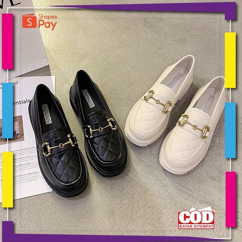 UKURAN SIZE 37 38 39 40 41 42 43 44 45 / SEPATU WANITA LOAFER DOCMART '' HARUKKA '' SEPATU KULIT PRE