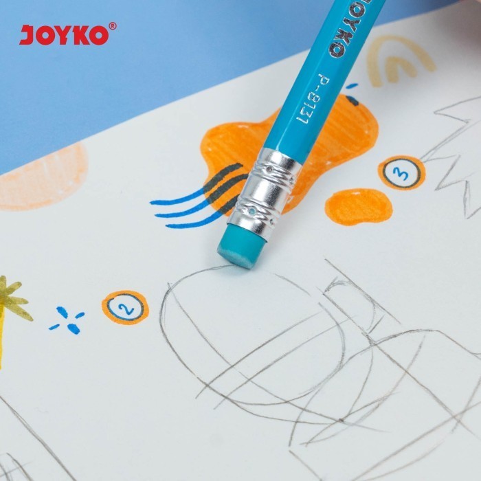 

Pencil Pensil Joyko P-8131 2B 1 Drum 36 Pcs Doodle