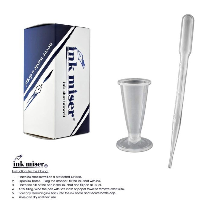 

INK MISER Fountain Pen Inkwell - IntraBotl Clear