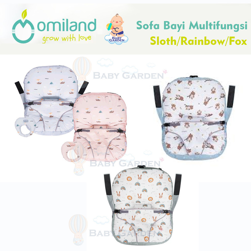 Omiland sofa bayi multifungsi+bantal dot