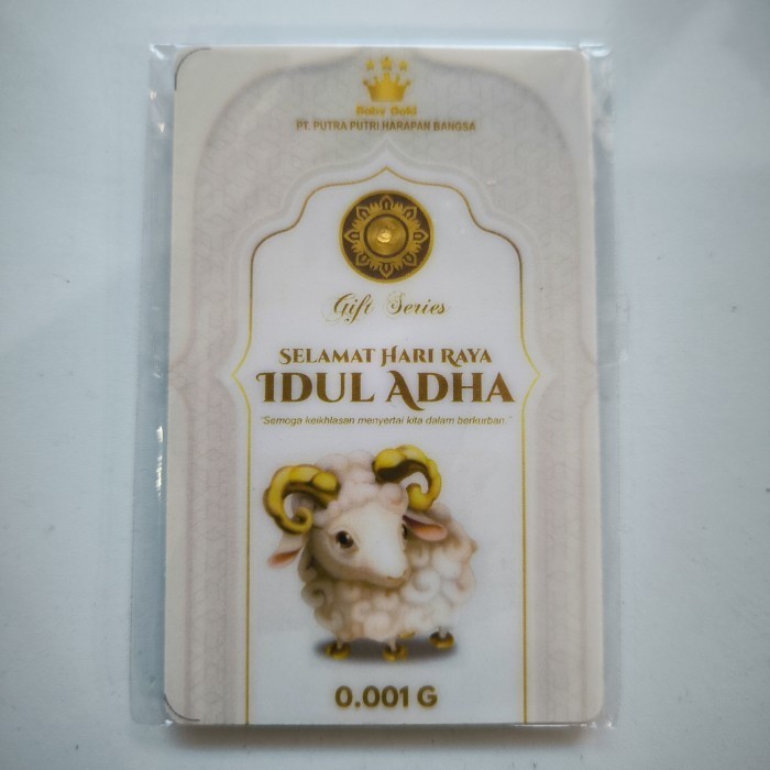 

BABY GOLD 0,001gr selamat hari raya IDUL ADHA HAPPY EID ADHA