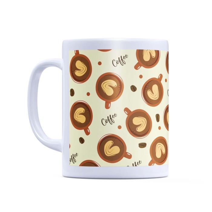 Mug Gelas Coffee Cafe Kopi Mug Keramik Premium Lucu Gift Hadiah, Mug Gelas Design Coffe Cafe