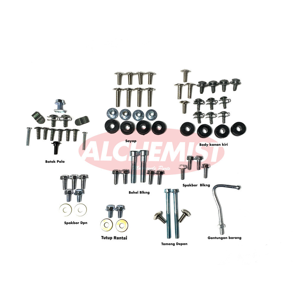 Baut Fizr Full Set / Baud Yamaha Fizr Full Set Force One / COD Baut Fizr Force One Full Set