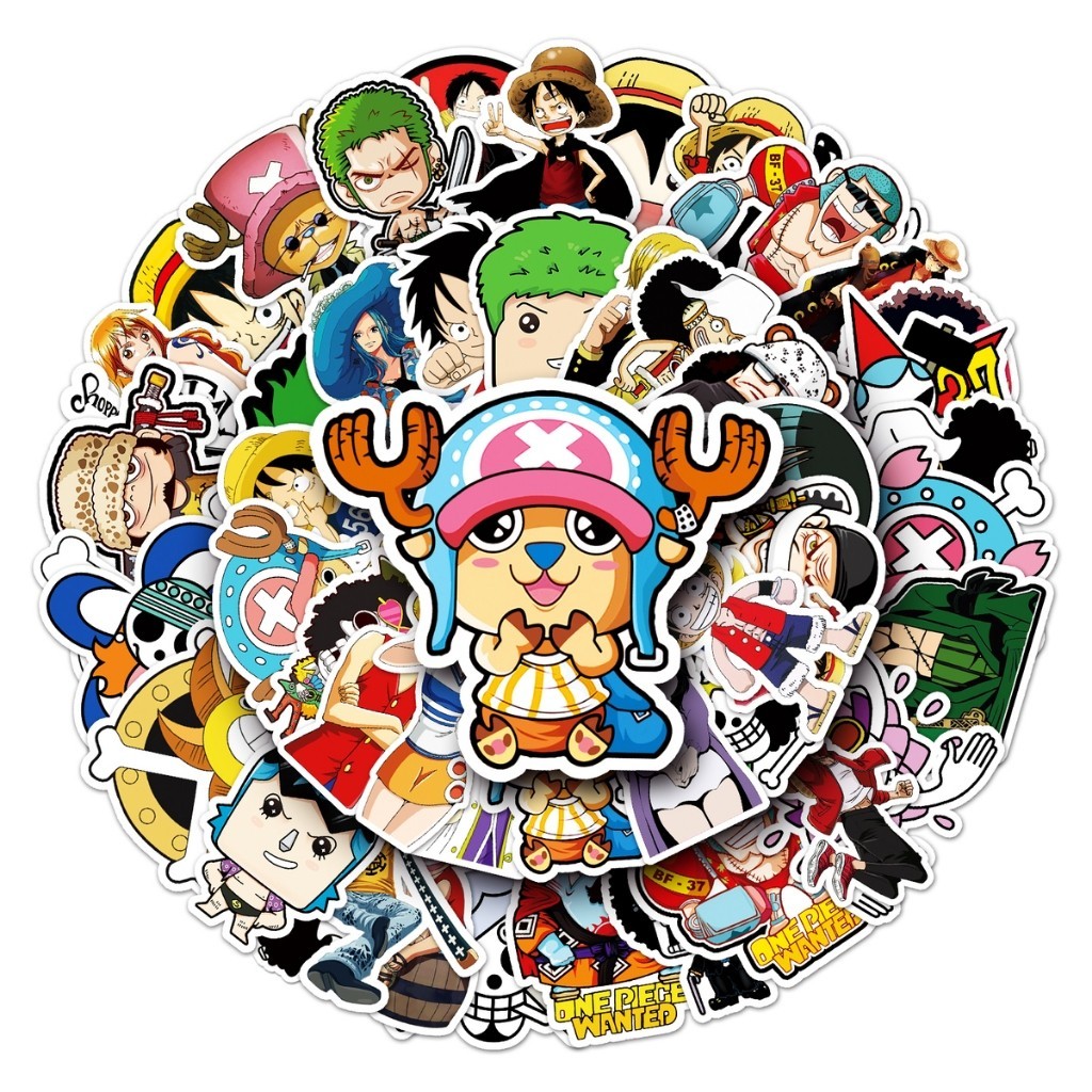 

[50PCS] STIKER PACK ONE PIECE VER 1 STICKER ANIME WIBU COSPLAYER