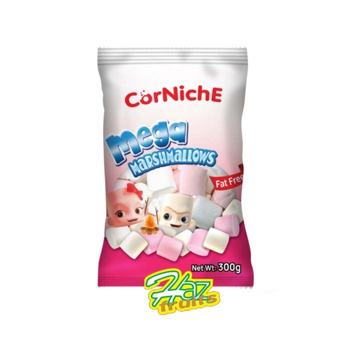

Corniche Mega Marshmallows White Pink | Marsmellow 300g