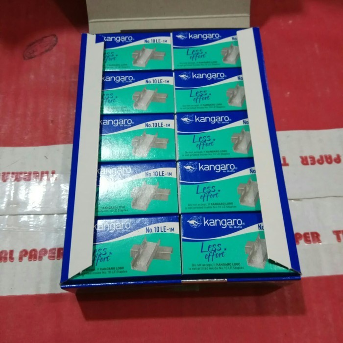 

ISI STAPLES KECIL NO.10 KANGARO LESS EFFORT ECER