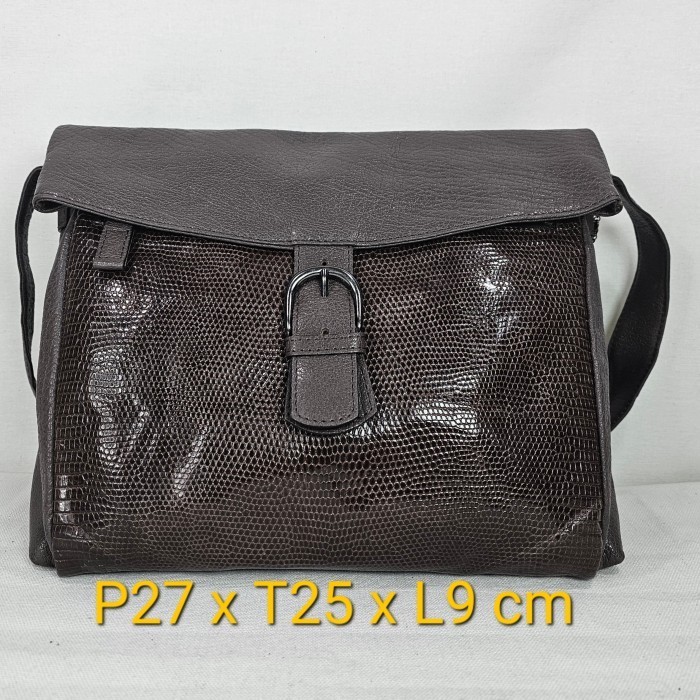 Osam modus vivendi japan genuine Cow & Lizard leather tas selempang
