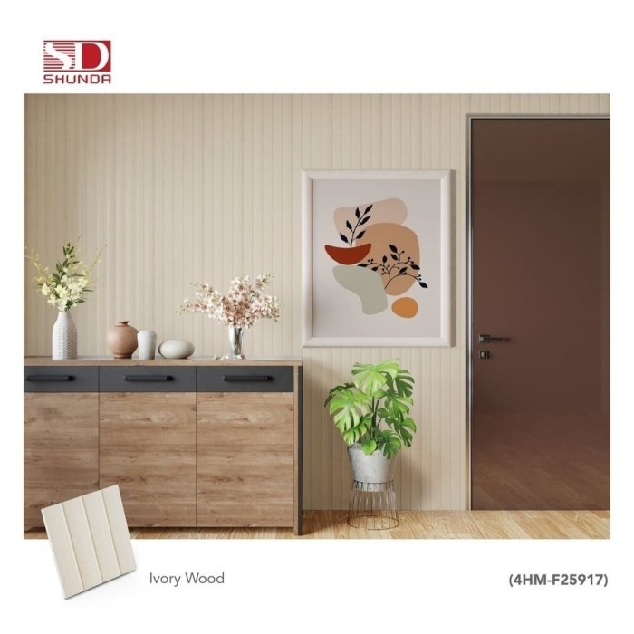 Wallboard PVC Shunda 4HM-F25917 Ivory Wood