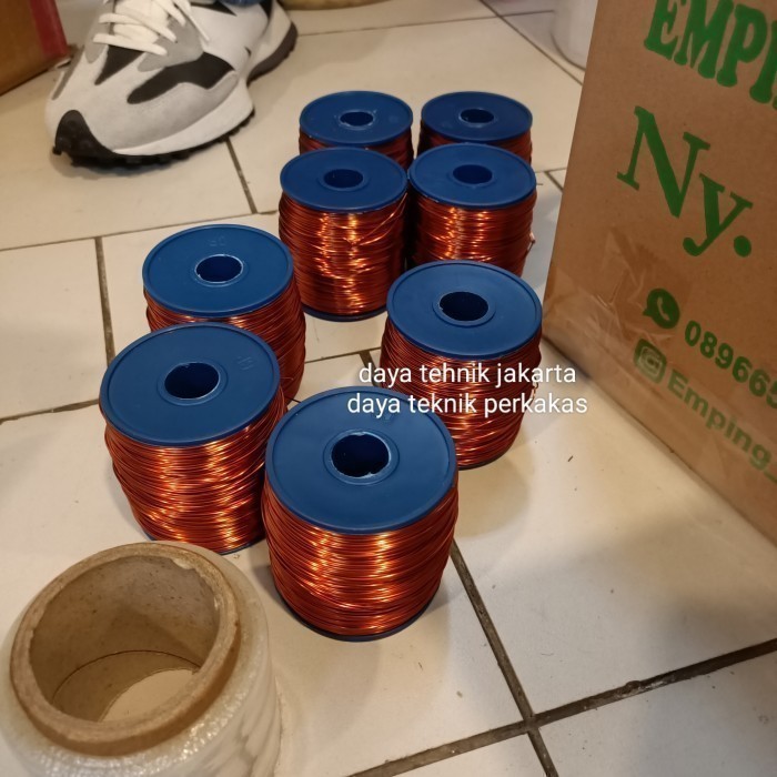 kawat tembaga email 0,35mm 1kg wire Cooper tembaga gulung dinamo supreme kawat imel