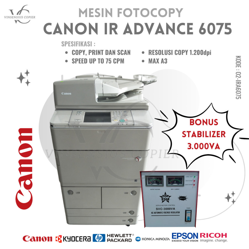 MESIN FOTOCOPY CANON IRA 6075