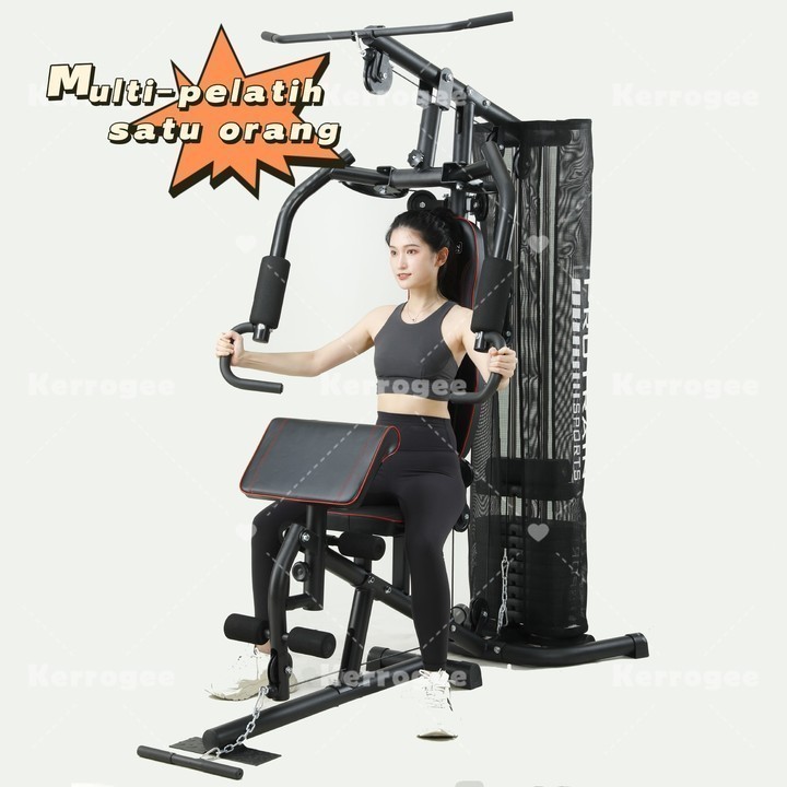 Alat Fitness Home Gym Multi-pelatih satu orang 1sisi 150LBS Metro Otot dada dan otot punggung