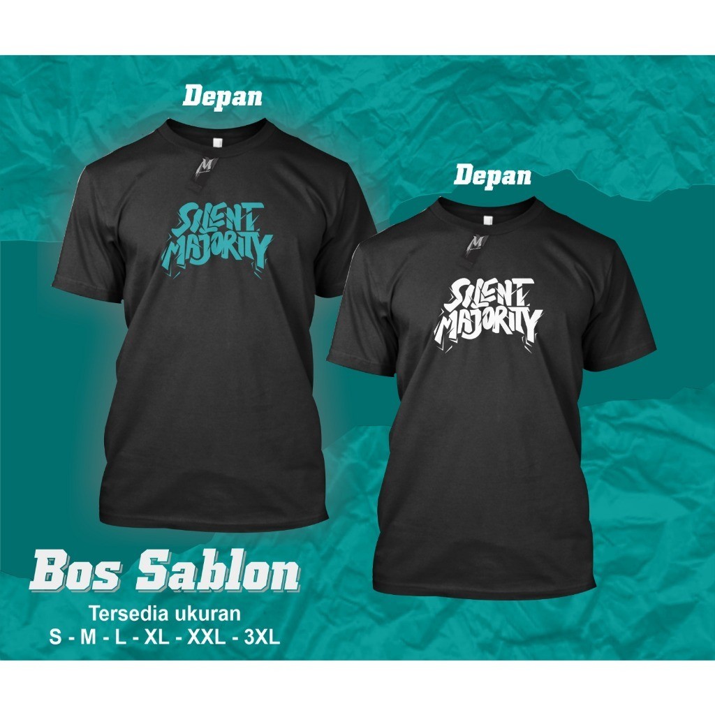 Bossablon - Kaos Silent Majority Kaos Fans Prabowo Terbaru