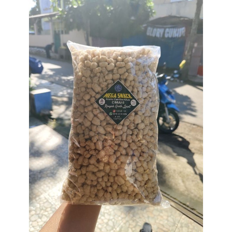 

Cemilan (1KG) SUKRO CIKUR KILOAN kacang TOPPING BOCI, SEBLAK DAN CUANKI TER ENAK