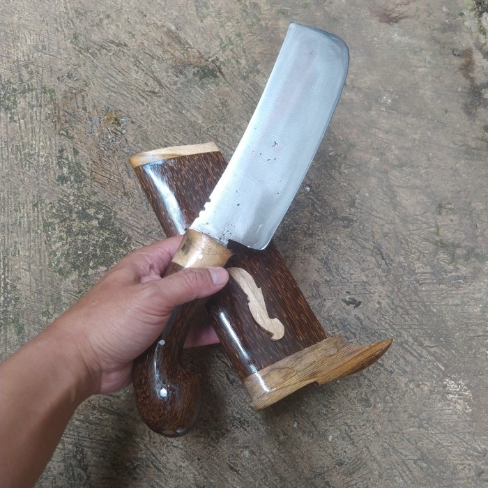 Golok Cincang Daging Tulang Baja Per Pulltang