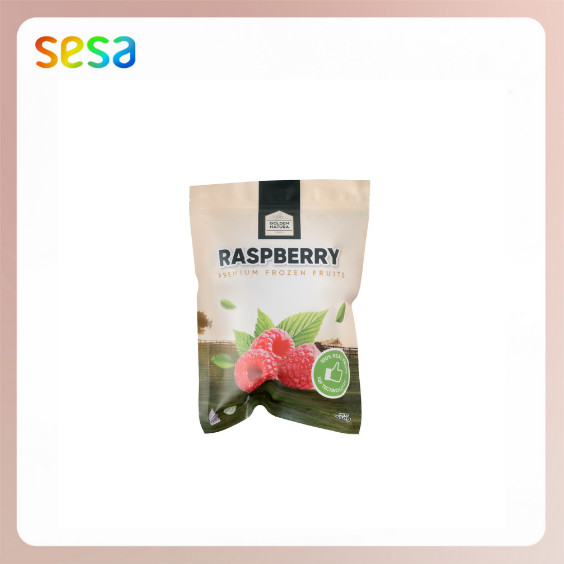 

GOLDEN NATURA Raspberry Frozen 450gr - IQF Buah Beku