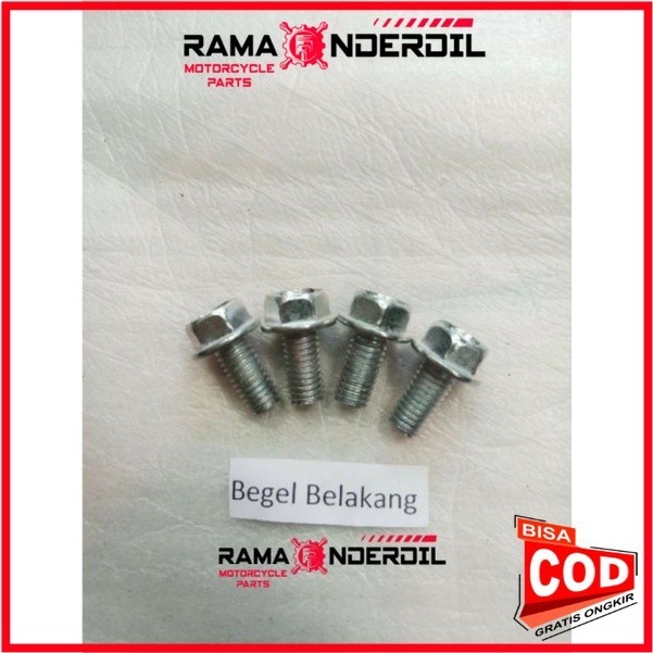 Satu set Baut Behel / Begel belakang Scoopy FI tahun 2013-2015