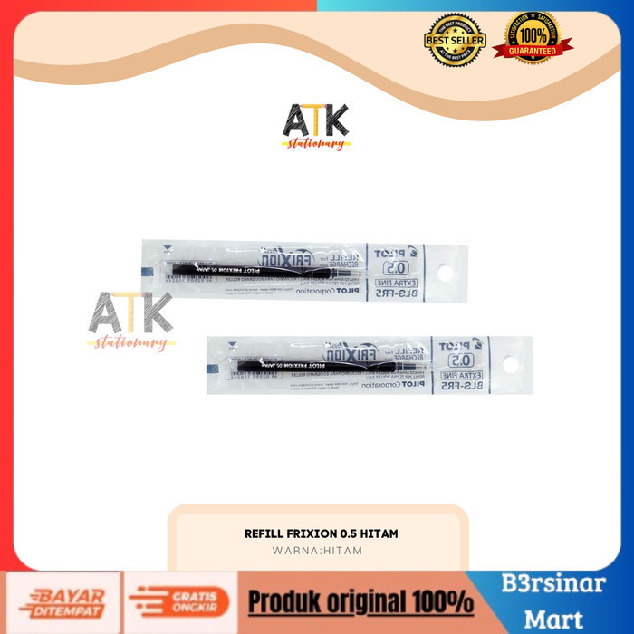 

[COD] DISKON Refill Isi Pulpen Frixion Pilot 0.7/0.5 atk 0.5 HITAM Berkualitas