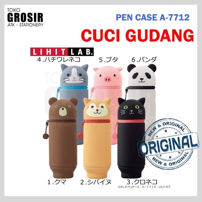 

SALE CUCI GUDANG LIHIT LAB Tempat Pensil Lucu A-7712 - GREY CAT