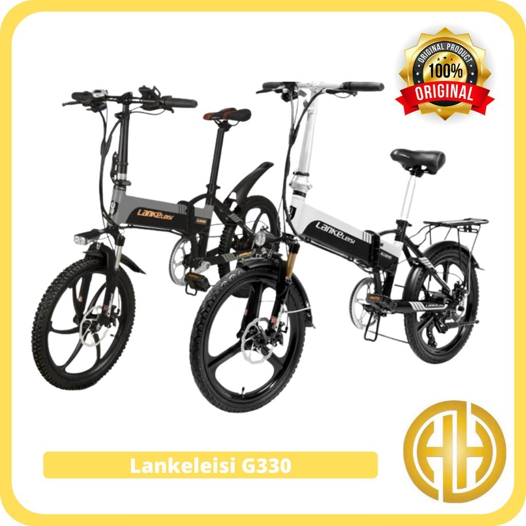 LANKELEISI G330 Sepeda Elektrik Lipat Smart Moped 48V 10.4AH / SEPEDA LISTRIK LIPAT