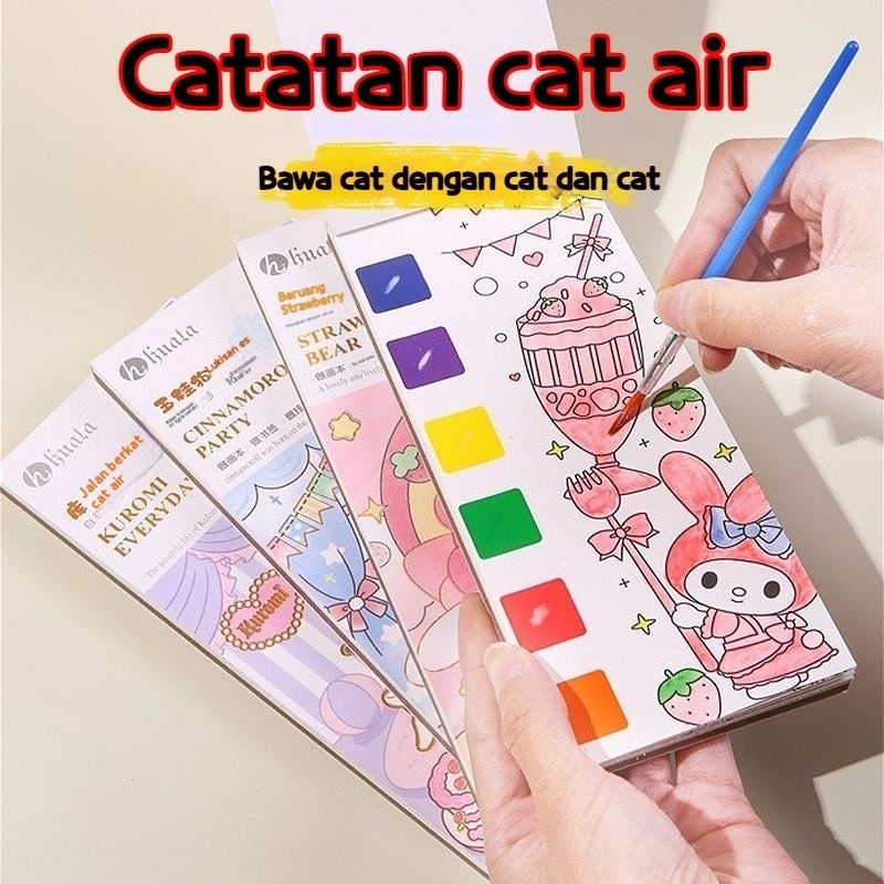 

Art Paper Buku Gambar Lukis Anak Cat Air Buku Cat Mewarnai Watercolour painting Alat Lukis Paket Melukis Anak Crayon Alat Gambar