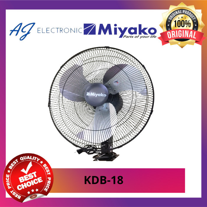 KIPAS ANGIN MIYAKO KDB-18 / KDB18 , Kipas angin dinding 18 inch