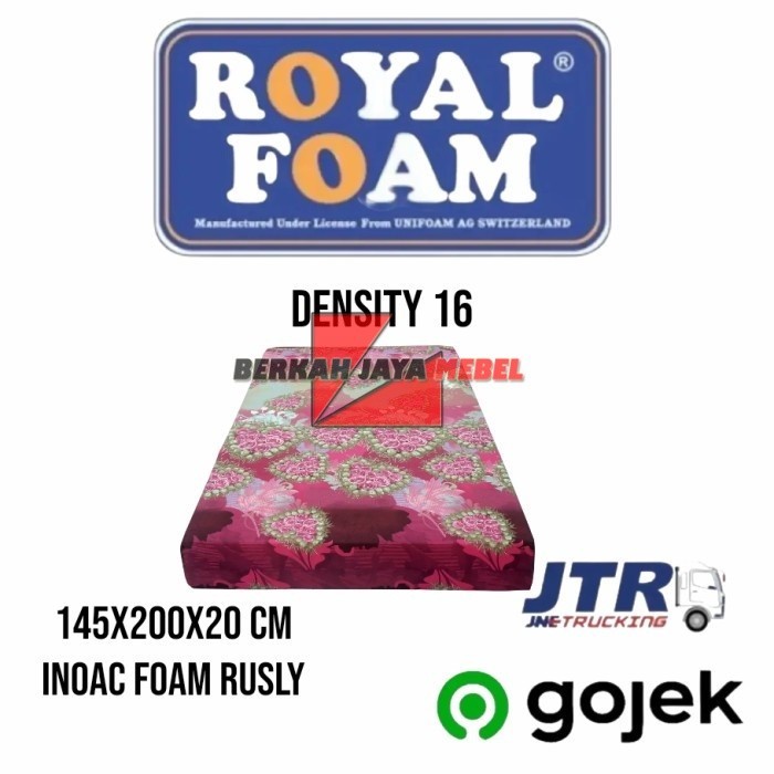 (COD) kasur busa royal foam 140x200x20 cm garansi 5 tahun