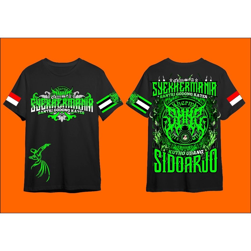 kaos syekhermania anak EDISI KOTA UDANG SIDOARJO bisa request nama kota special edition premium high