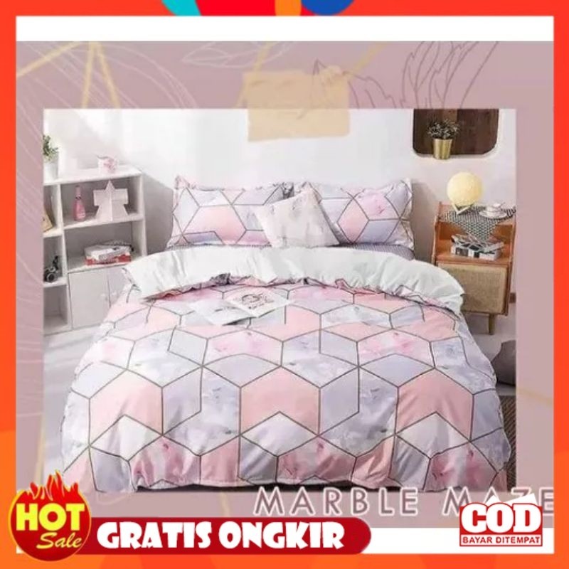 KAIN HALUS ADEM LEMBUT TEBAL / Sprei motif kotak / sprei aesthetic korea series/sprei Emily motif ko