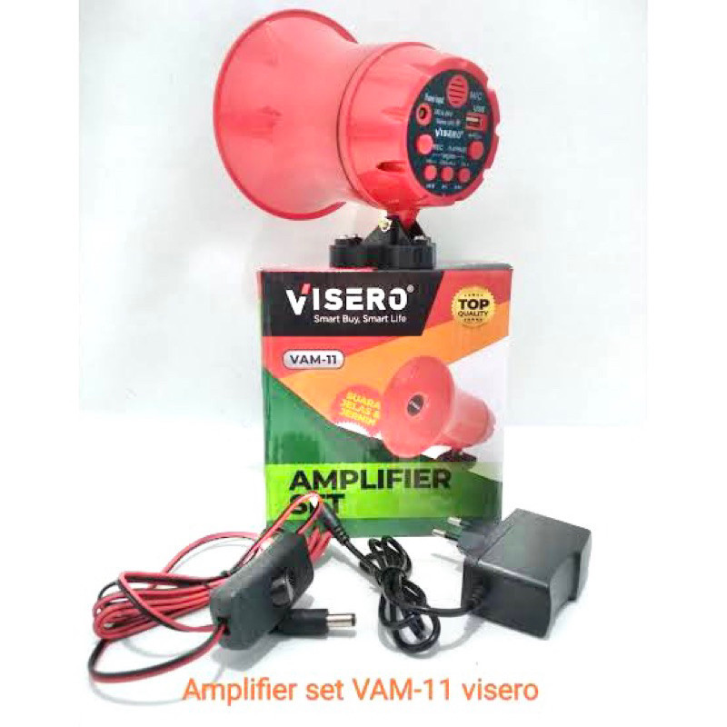 SPEAKER TOA MEGA PHONE MINI VISERO VAM-11 AMPLIFIER SET USB / REKAM SUARA JERNIH