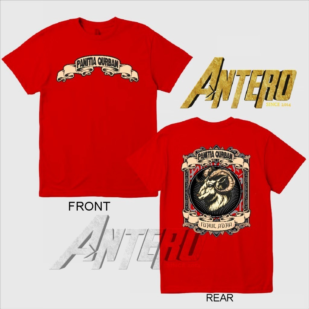 Kaos Distro panitia Qurban Kurban idul Adha hewan kambing  Dewasa dan anak _Playmoreshop