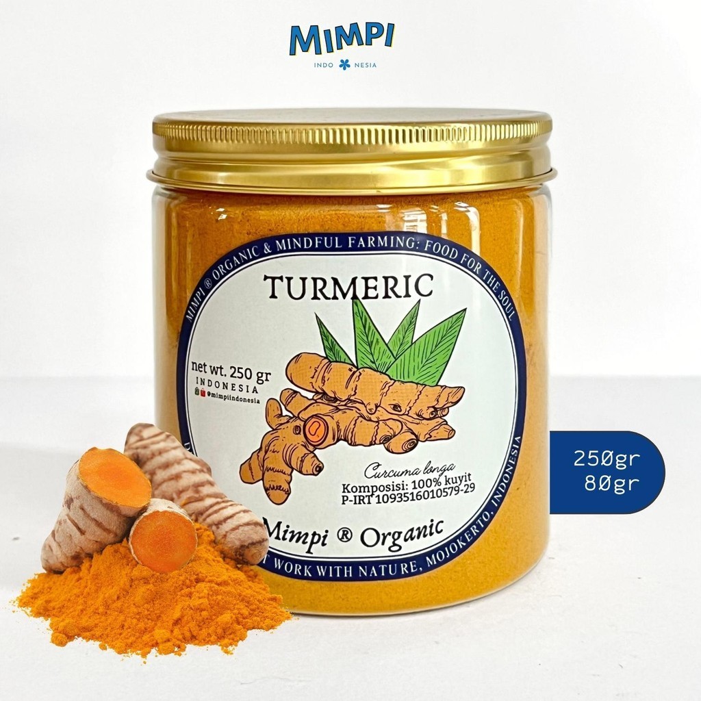 

TURMERIC 100% Kunyit / Curcumin Powder (Bebas Gula) - Mimpi Organic Food Indonesia