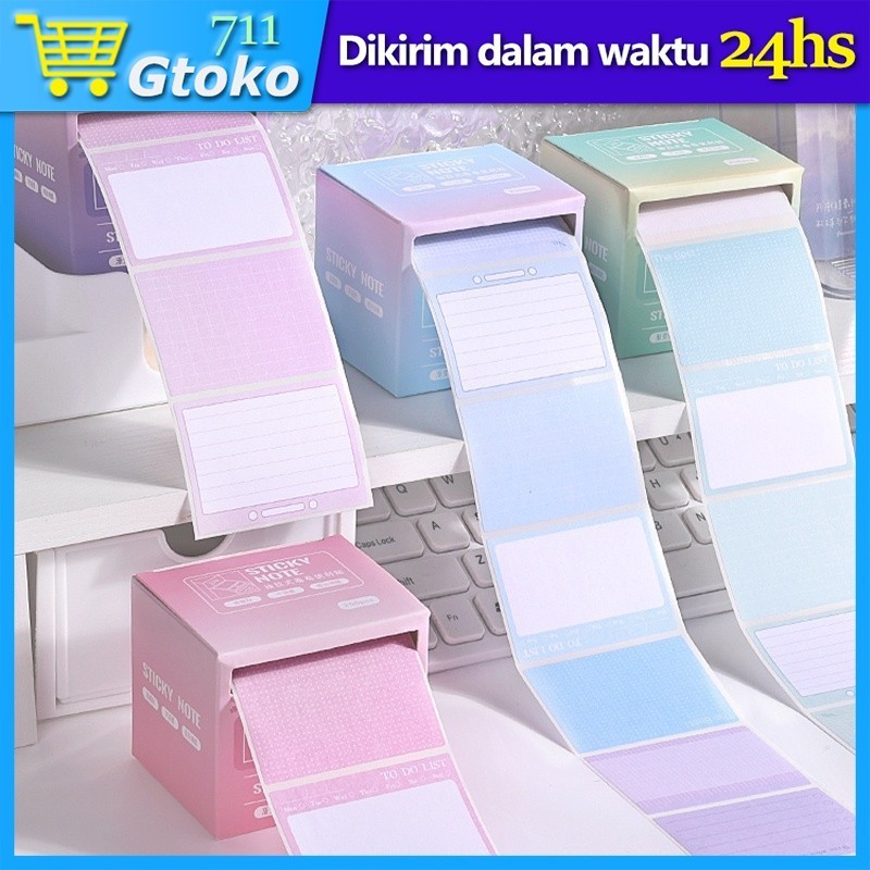 

Memo Stick Sticky Note Kertas Memo Tempel Aesthetic 1 Roll 256 Lembar