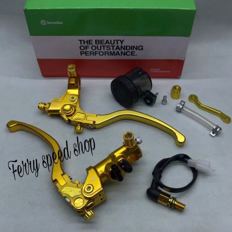 BIG SALE 1set Master rem Brembo Billet Full cnc  Model Ktc Racing / Master rem Plus Handel rem kopli