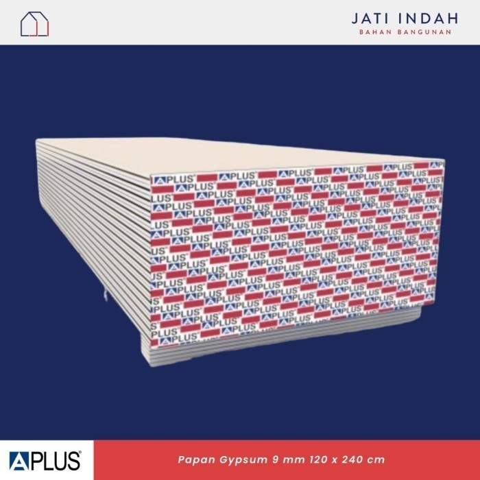 APLUS Papan Gypsum 9mm 120x240 cm | Plafon APLUS BOARD