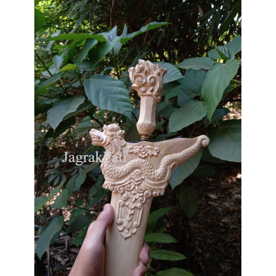 Warangka Keris Ukiran Naga Buat Patrem standart Free Lubang