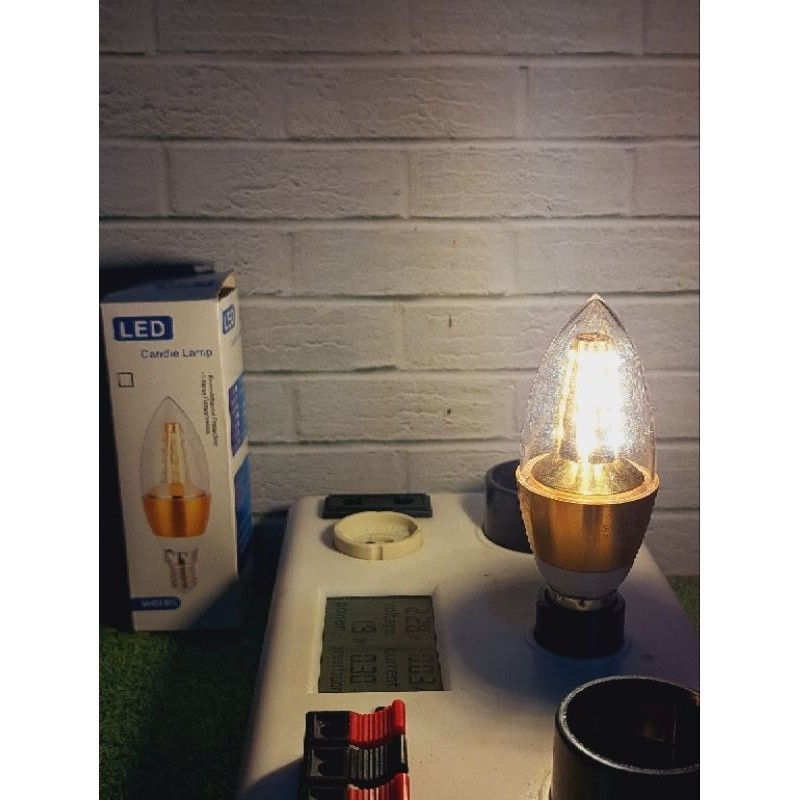 lampu kecil/ lampu lilin / candle light LED E14 skylite warna kuning