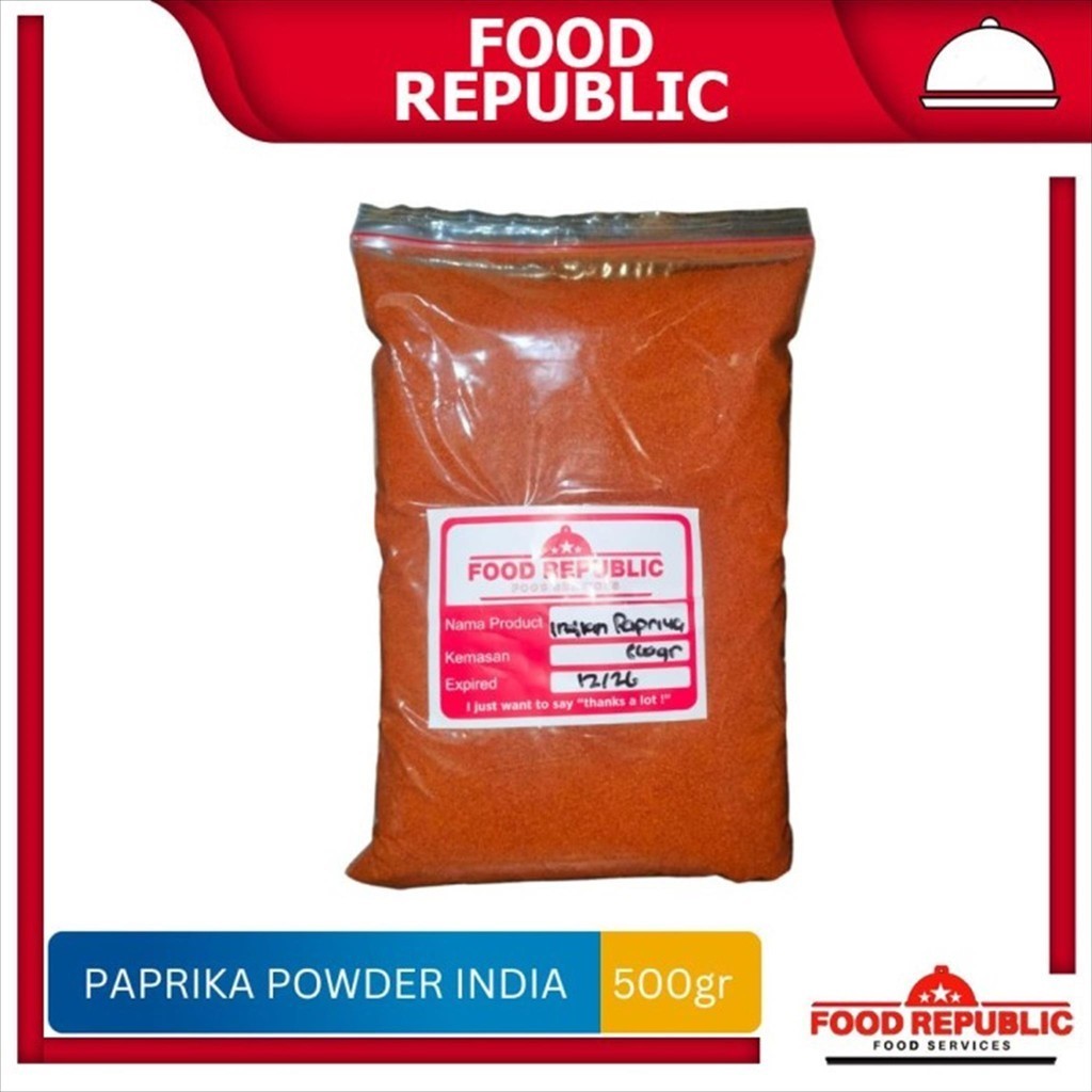 

Paprika Bubuk India / Capsicum Powder / Bell Pepper Powder 500g Import